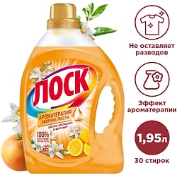 Гель для стирки Лоск Ароматерапия Цветок апельсина и бергамот 2.19л