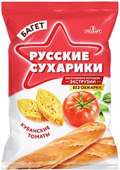 Сухарики Русские сухарики Багет Кубанские томаты 50г