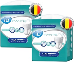 Трусы для взрослых iD Pants M 2 упаковки*10шт