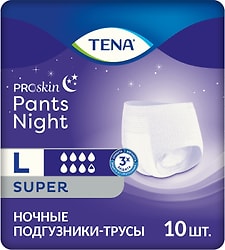 Подгузники-трусы Tena Pants Night для взрослых размер L 10шт