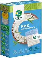 Рис Степь длиннозерный 5*80г