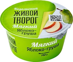 Творог Козельский мягкий Яблоко-груша 5% 140г