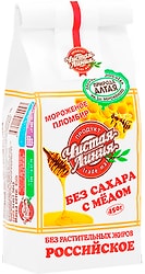 Мороженое Чистая Линия Семейное Пломбир без сахара с медом 450г