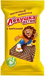 Шоколад Левушка детям Молочный с вафлями 27.5г