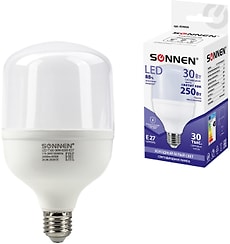 Лампа светодиодная Sonnen LED холодный белый E27 30Вт