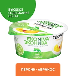 Творожок ЭкоНива с персиком и абрикосом 5% 125г