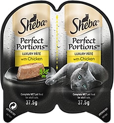 Влажный корм для кошек Sheba Perfect Portions паштет с курицей 2шт*37.5г