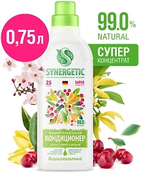 Кондиционер для белья Synergetic Иланг-иланг и вишня 750мл