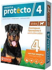 Капли Neoterica Protecto для собак 40-60кг 2шт