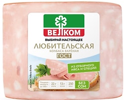 Колбаса Велком Любительская вареная 400г
