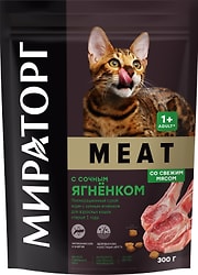 Сухой корм для кошек Мираторг Meat с сочным ягненком 300г