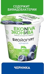 Биойогурт ЭкоНива с черникой 2.8% 125г
