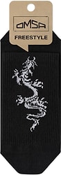 Носки мужские Omsa Freestyle с рисунком Дракон Черные Размер 42-44