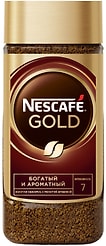 Кофе молотый в растворимом Nescafe Gold 190г