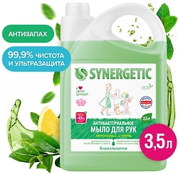  Мыло жидкое Synergetic Лемонграсс и мята 3.5л