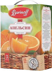 Напиток Баринофф сокосодержащий апельсин с мякотью для детей 3л