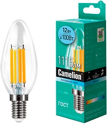 Лампа Camelion светодиодная LED12-C35-FL 845 E14 12Вт