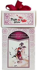 Чай черный Plum Snow Золотая Улитка со Сливками и Клубникой 100г
