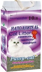 Наполнитель для кошачьего туалета Pussy-Cat комкующийся 10л