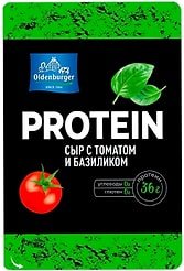 Сыр Oldenburger Протеиновый с томатом и базиликом 30% нарезка 125г