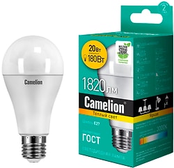 Лампа Camelion светодиодная LED20 A65 830 E27 20Вт