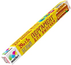 Пергамент Malibri для выпечки белый 5м