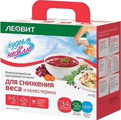 Комплексная программа питания Леовит для снижения веса и холестерина 602г