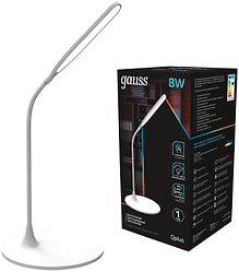 Светильник настольный Gauss Qplus GTL502 8W 500lm 3500-5500K 170-265V белый диммируемый LED