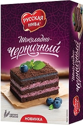 Торт Русская нива Шоколадно-черничный 340г