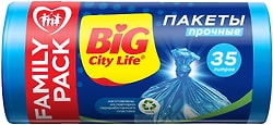 Пакеты для мусора Big City Life HD 35л*100шт