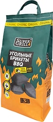 Брикеты угольные SuperGrill 3кг