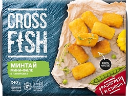 Минтай Cross Fish мини-филе в панировке 240г