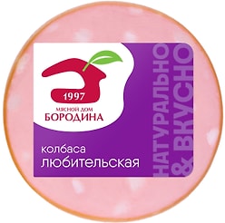 Колбаса Мясной дом Бородина Любительская вареная 400г