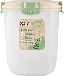 Контейнер для продуктов Sugar&Spice Green Republic герметичный высокий лён 900мл