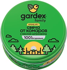 Свеча от комаров Gardex Family 110г