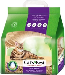 Наполнитель для кошачьего туалета Cats Best Smart Pellets древесный 2.5кг