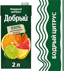 Нектар Добрый Бодрый цитрус 2л