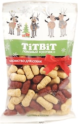 Палочки для собак TiTBiT Новогодняя коллекция Кукурузные с индейкой и говядиной 95г