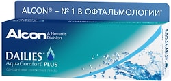 Контактные линзы Dailies Aqua Comfort Plus -3.50/14.0/8.7 30шт