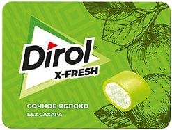 Жевательная резинка Dirol X-Fresh Сочное яблоко 16г