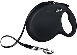 Рулетка для собак Flexi New Classic L до 50кг лента 5м черная