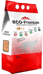 Наполнитель для кошачьего туалета ECO Premium Персик древесный комкующийся 20л