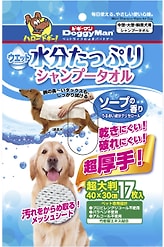 Полотенца влажные Japan Premium Pet Экспресс купание для средних и крупных пород собак 17шт