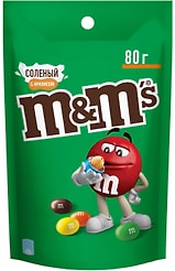 Конфеты M&M'S Драже с соленым арахисом и молочным шоколадом 80г