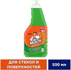 Средство для стекол и поверхностей Mr.Muscle Утренняя роса сменная бутылка 530мл