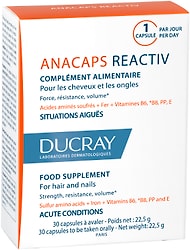 БАД Ducray Anacaps Reactiv для волос и кожи головы 30шт