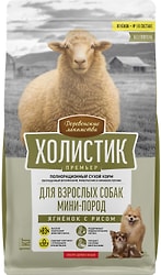Сухой корм для собак Деревенские лакомства Холистик Премьер для мини-пород Ягненок с рисом 1кг