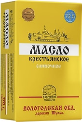 Масло Уваровские Сыроварни Сливочное крестьянское 72.5% 170г