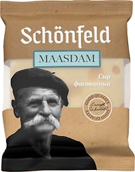 Сыр полутвердый Schonfeld Маасдам полутвердый 45% 200г