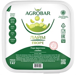 Пюре фруктовое Agrobar Лайм 1кг